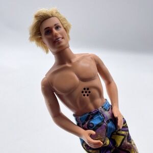 Barbie Ken Doll~ Rapunzel Prince Stefen Speaks/ Plays Music Twist Waist